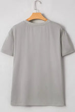 Womens Graphic Tee with Lace Sleeves Casual Stretchy Top Woman T Shirts