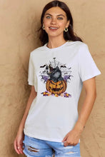 Womens Halloween Graphic T Shirt White Cotton Short Sleeve Length Woman T Shirts