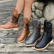 Women's Lace-Up Ankle Boots in Brown and Black Set of Four Pairs Woman Boots