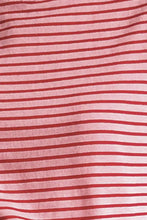 Women's Pink and Maroon Striped Cotton T-Shirt Woman T Shirts