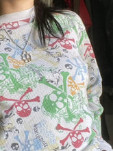 Women's Skull and Crossbones Long Sleeve Shirt Woman T Shirts