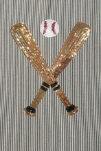 Women's Striped Baseball Sequin T-Shirt Woman T Shirts