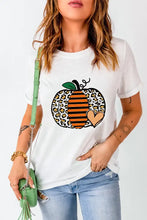 Women's White Pumpkin Graphic T-Shirt Woman T Shirts