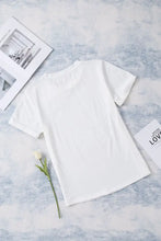 Leopard Floral Graphic Round Neck Tee Woman T Shirts