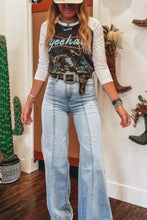 Womens Yeehaw Graphic Tee and Jeans Western Outfit Woman T Shirts