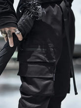 Men's Plus Size Casual Cargo Joggers with Elastic Cuffs Woman Sweatpants