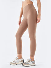 Wide Waistband Sports Leggings Mocha Woman Leggings