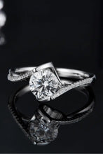1 Carat Moissanite 925 Sterling Silver Twisted Ring Rings