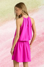 ADORA Halter Neck Smocking Waist Dress Casual Dresses