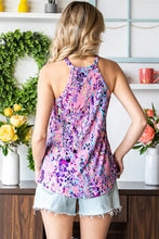 Printed Round Neck Tank Top Tanks & Camis