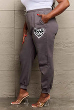 Simply Love Simply Love Full Size Drawstring Heart Graphic Long Sweatpants Woman Sweatpants