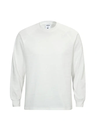 Men's Classic Crew Neck Long Sleeve T-Shirt White