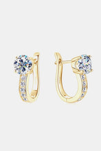 2 Carat Moissanite 925 Sterling Silver Earrings Gold One Size Earrings