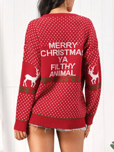 Christmas Element Round Neck Sweater Sweater Pullovers