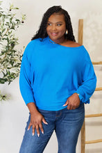 Zenana Full Size Round Neck Batwing Sleeve Blouse Woman Blouses
