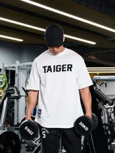 Men's Plus Size Letter Graphic Round Neck Half Sleeve T-Shirt Mens Tops
