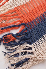 Tassel Color Block V-Neck Cover Up Swimwear Cover-Ups