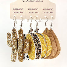 PU Earrings Set Style A One Size