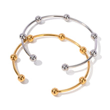 2-Piece Stainless Steel Adjustable Bracelet