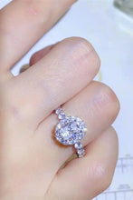 Adored 1 Carat Moissanite 925 Sterling Silver Halo Ring White Rings