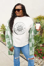 Simply Love Full Size SNOW DAY SUPPORTER Round Neck T-Shirt White