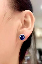 Contrast 2 Carat Moissanite Platinum-Plated Stud Earrings Earrings