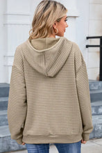 Dropped Shoulder Pocketed Hoodie Woman Sweatshirts