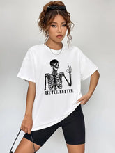 Round Neck Short Sleeve Never Better Graphic T-Shirt Woman T Shirts