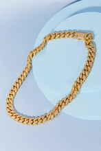 Brass Curb Chain Necklace Gold One Size Necklaces