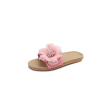 Open Toe Flats Slippers Pink Woman Slippers