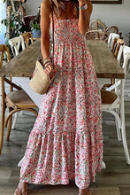Smocked Floral Spaghetti Strap Dress Floral