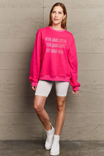 Simply Love Full Size Letter Graphic Round Neck Sweatshirt Woman Sweatshirts