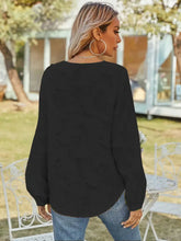 V-Neck Long Sleeve Blouse Woman Blouses