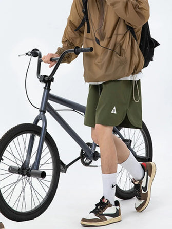 Men's Full Size Drawstring Shorts Plus Size Army Green
