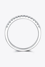 Moissanite Platinum-Plated Half-Eternity Ring Rings