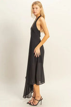HYFVE Chiffon Halter Asymmetrical Hem Dress Casual Dresses