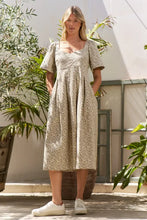 Jade By Jane Full Size Leopard Print Bell Sleeve Midi Dress Plus Size Woman Casual Dress