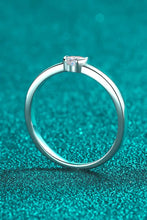 Heart-Shaped Moissanite Solitaire Ring Rings