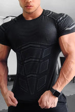 Men's Plus Size Round Neck Short Sleeve T-Shirt Black Mens Tops