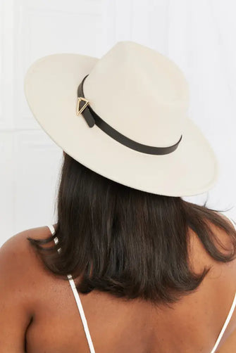 Fame Ride Along Fedora Hat Beige One Size Hats