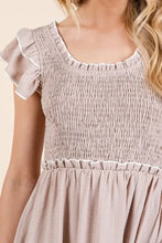 Lime 'N' Chili Ruffle Trim Smocked Dress with Contrast Casual Dresses