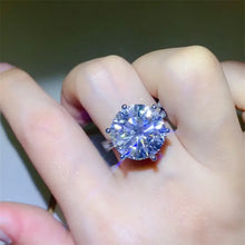 10 Carat Moissanite 925 Sterling Silver Ring Silver Rings