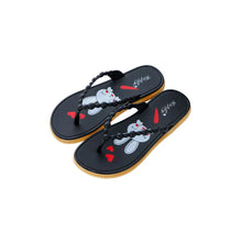 Toe Post Flats Slippers Black Woman Slippers
