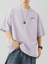 Men's Plus Size Round Neck Half Sleeve T-Shirt