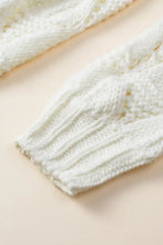 Openwork Open Front Long Sleeve Cardigan Cardigans