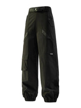 Men's Cargo Jogger Quick-Dry Pants with Pockets Black