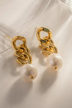 Stainless Steel Pearl Earrings Earrings