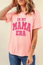 IN MY MAMA ERA Round Neck T-Shirt Blush Pink