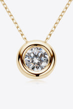 Adored 1 Carat Moissanite Pendant 925 Sterling Silver Necklace Gold One Size