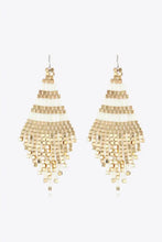 Beaded Dangle Earrings White One Size Earrings